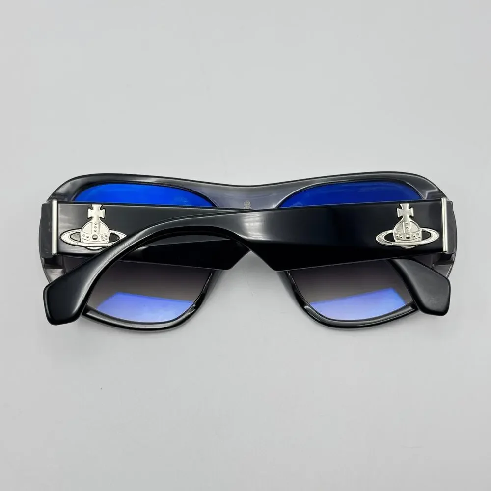 Vivienne Westwood Sunglasses Atlanta VW5020 091 Black Aviator Gradient Shield